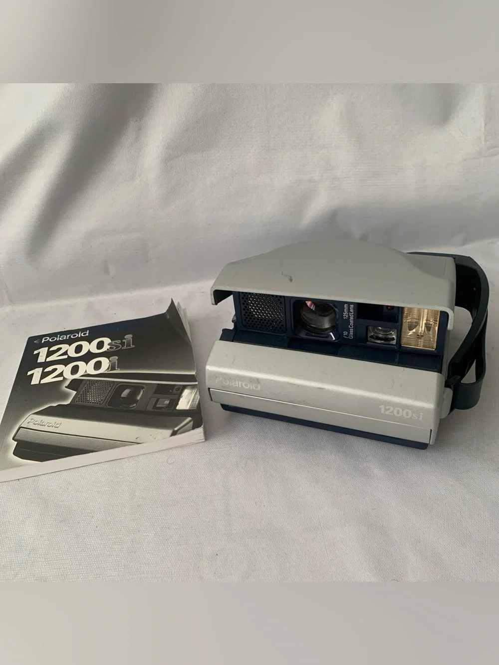 Vintage Polaroid Film Spectra Image 1200SI Camera 125mm Glass Coated Lens Manual